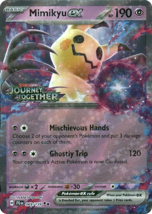 Mimikyu ex (Journey Together Stamped) 069/159 Double Rare Miscellaneous Cards & Products Pokémon card