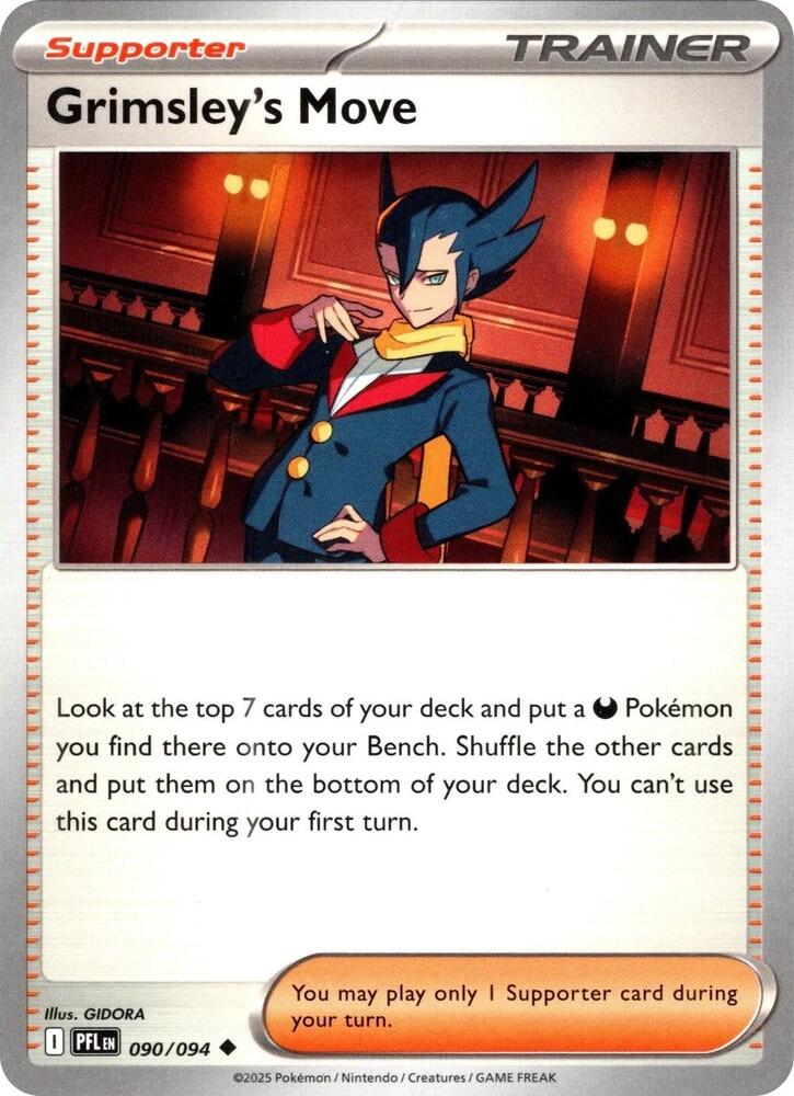 Grimsley's Move 090/094 Uncommon Phantasmal Flames Pokémon card