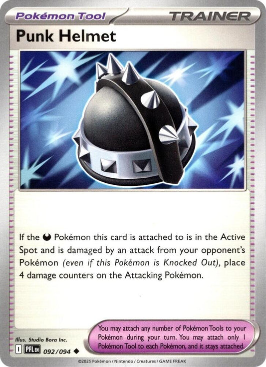 Punk Helmet 092/094 Uncommon Phantasmal Flames Pokémon card