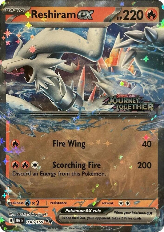 Reshiram ex (Journey Together Stamped) 030/159 Double Rare Miscellaneous Cards & Products Pokémon card