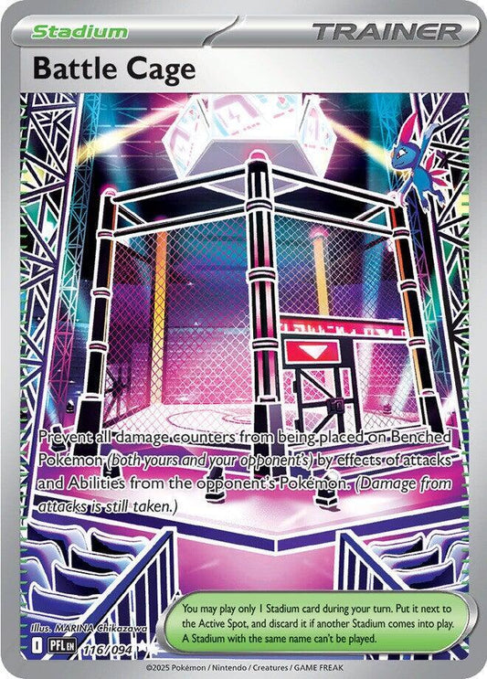 Battle Cage - 116/094 116/094 Ultra Rare Phantasmal Flames Pokémon card