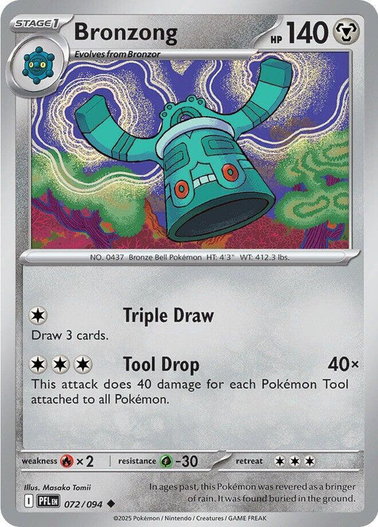 Bronzong 072/094 Uncommon Phantasmal Flames Pokémon card