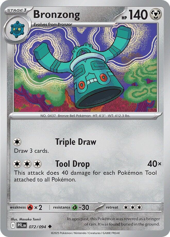 Bronzong 072/094 Uncommon Phantasmal Flames Pokémon card