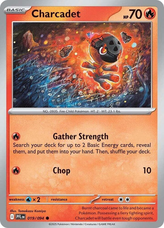 Charcadet 019/094 Common Phantasmal Flames Pokémon card