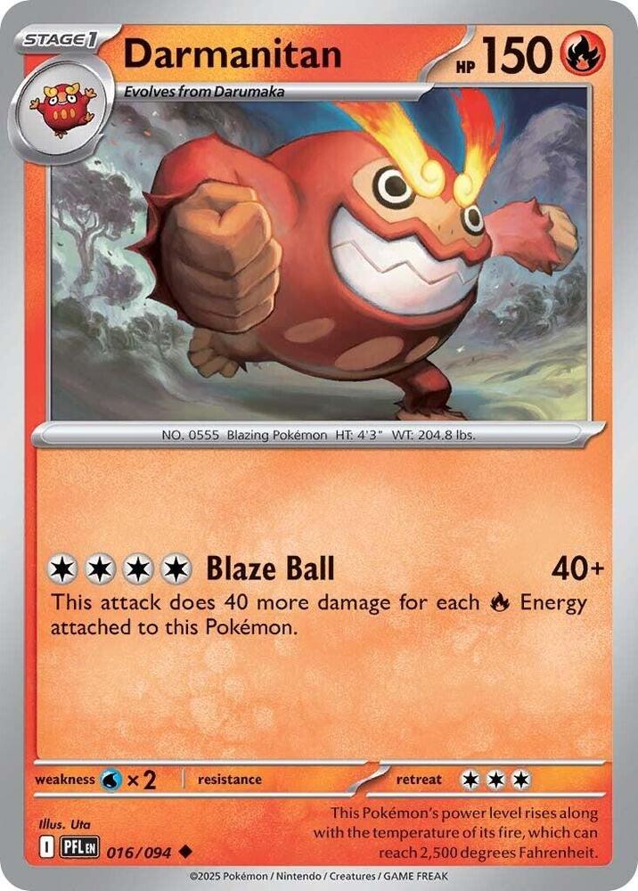 Darmanitan - 016/094 Uncommon ME02: Phantasmal Flames