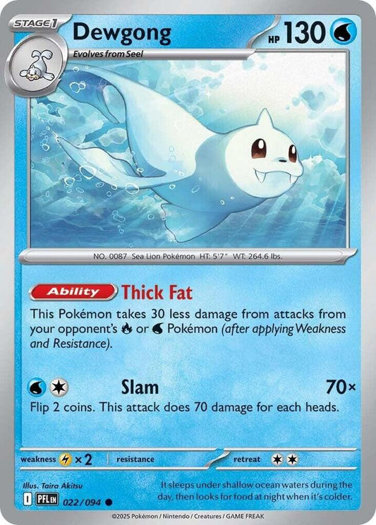 Dewgong - 022/094 022/094 Common Phantasmal Flames Pokémon card