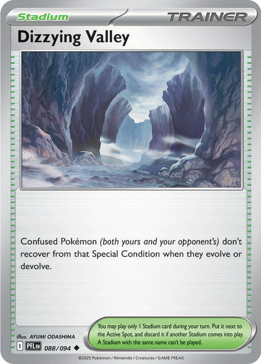 Dizzying Valley 088/094 Uncommon Phantasmal Flames Pokémon card