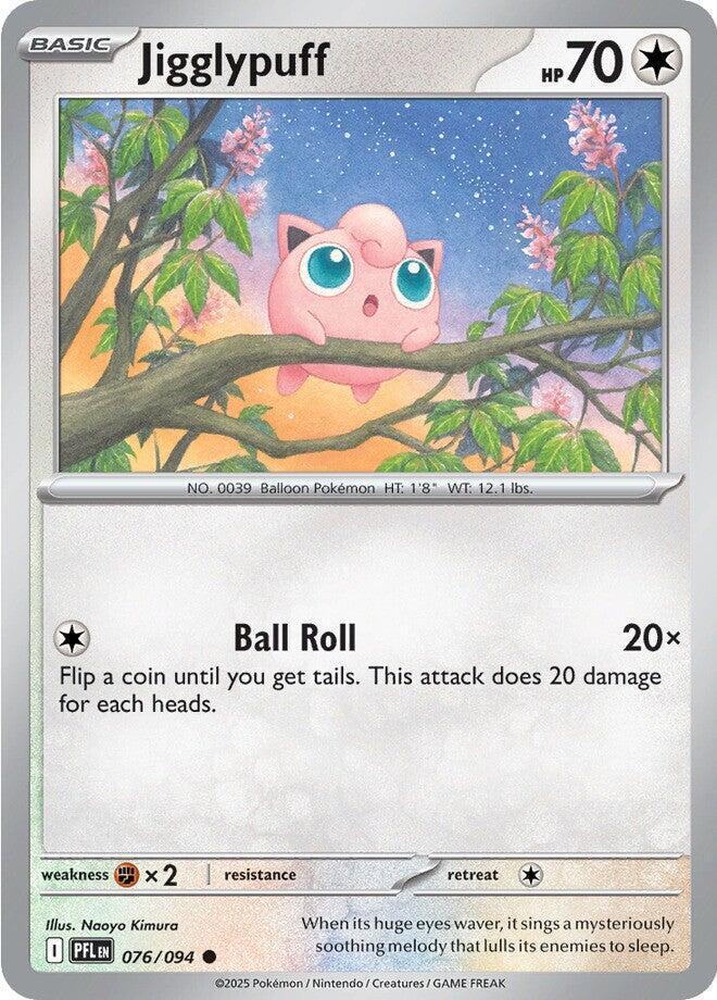 Jigglypuff 076/094 Common Phantasmal Flames Pokémon card