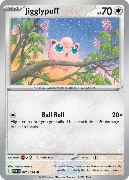 Jigglypuff 076/094 Common Phantasmal Flames Pokémon card
