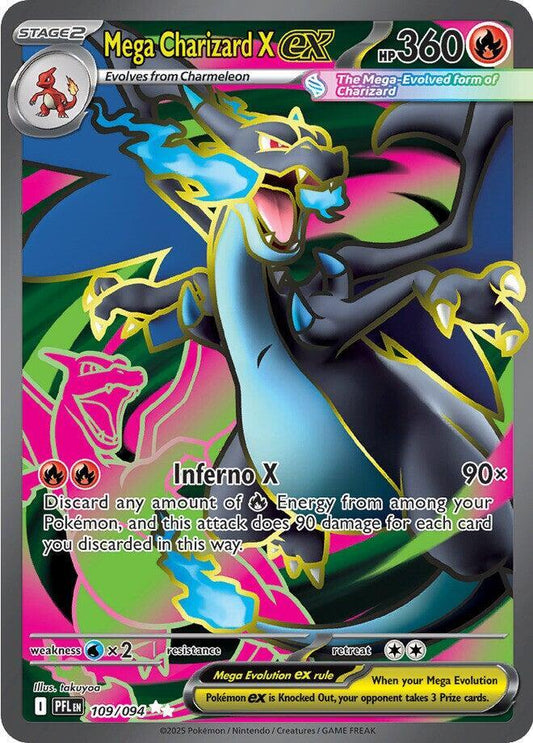Mega Charizard X ex - 109/094 109/094 Ultra Rare Phantasmal Flames Pokémon card