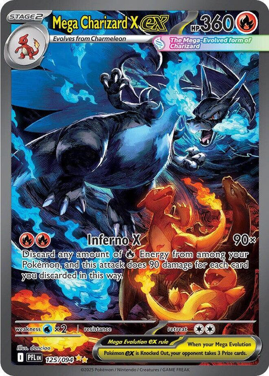 Mega Charizard X ex - 125/094 125/094 Special Illustration Rare Phantasmal Flames Pokémon card