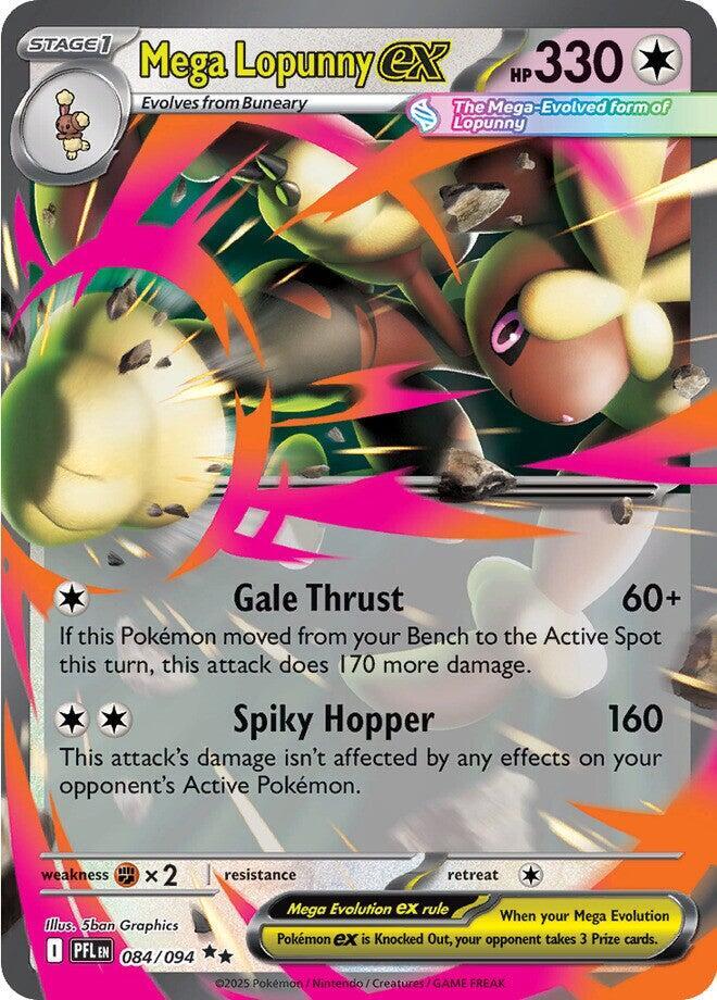 Mega Lopunny ex - 084/094 084/094 Double Rare Phantasmal Flames Pokémon card
