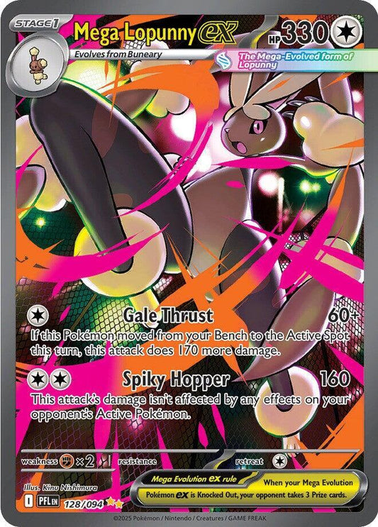 Mega Lopunny ex - 128/094 128/094 Special Illustration Rare Phantasmal Flames Pokémon card