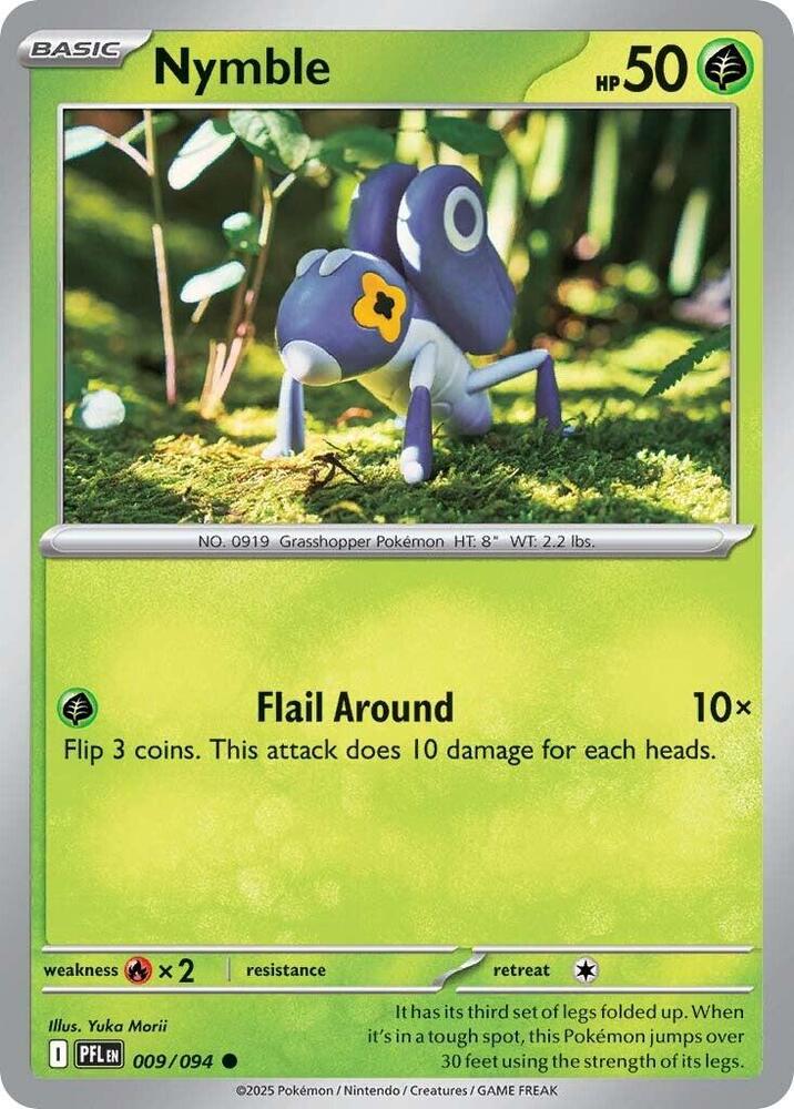 Nymble - 009/094 009/094 Common Phantasmal Flames Pokémon card