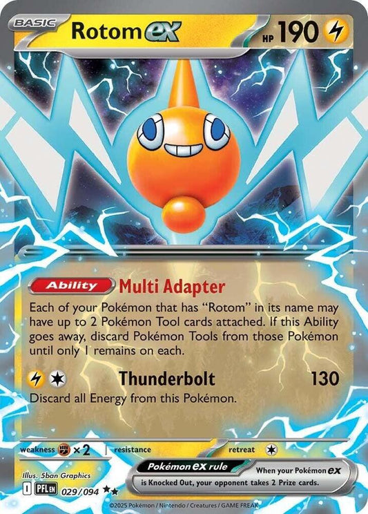 Rotom ex - 029/094 029/094 Double Rare Phantasmal Flames Pokémon card