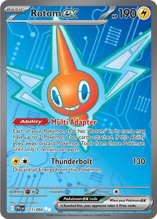 Rotom ex - 111/094 Ultra Rare ME02: Phantasmal Flames