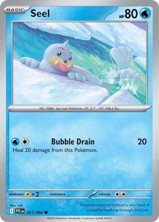 Seel 021/094 Common Phantasmal Flames Pokémon card