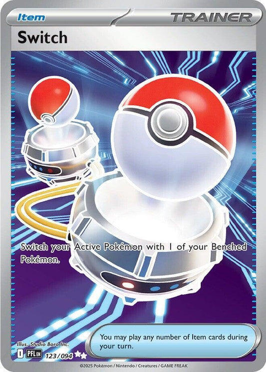 Switch 123/094 Ultra Rare Phantasmal Flames Pokémon card
