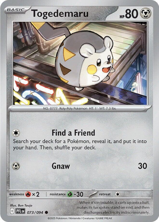 Togedemaru - 073/094 073/094 Common Phantasmal Flames Pokémon card