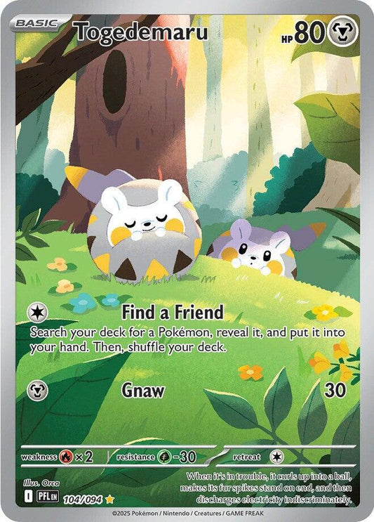Togedemaru - 104/094 104/094 Illustration Rare Phantasmal Flames Pokémon card