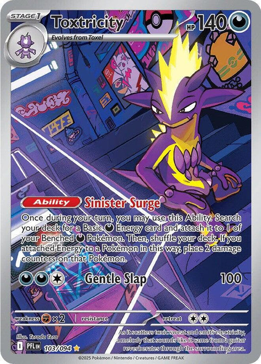 Toxtricity - 103/094 103/094 Illustration Rare Phantasmal Flames Pokémon card