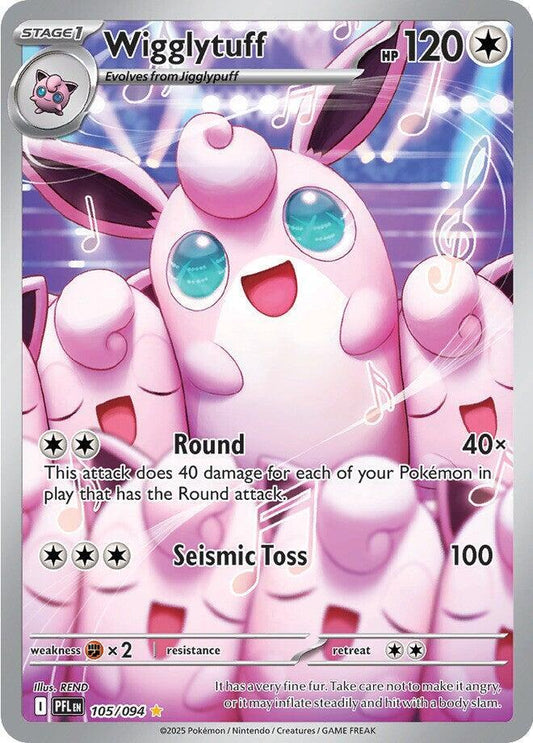 Wigglytuff - 105/094 105/094 Illustration Rare Phantasmal Flames Pokémon card