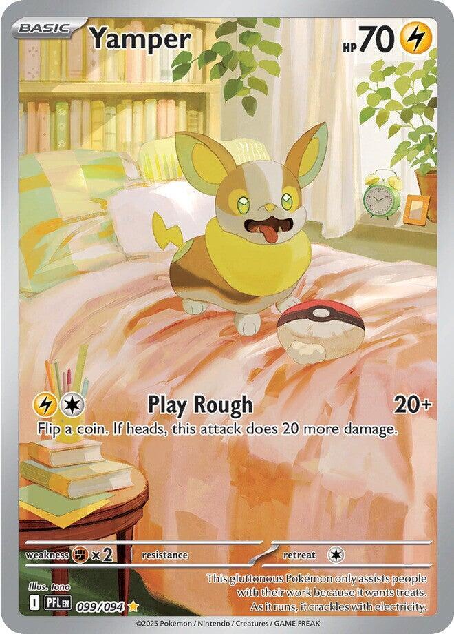 Yamper - 099/094 099/094 Illustration Rare Phantasmal Flames Pokémon card