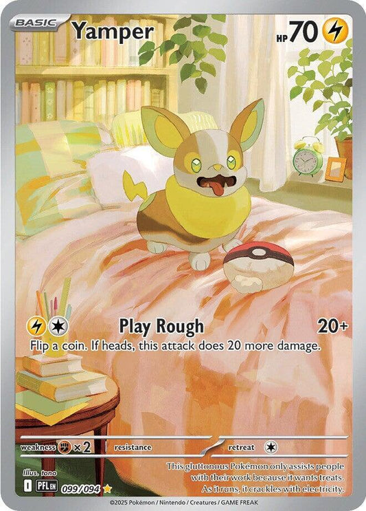 Yamper - 099/094 099/094 Illustration Rare Phantasmal Flames Pokémon card