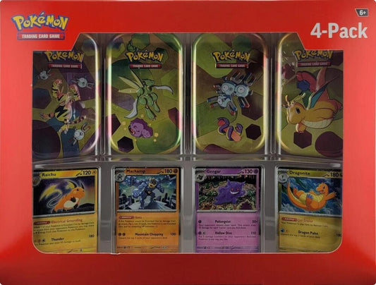 Sam's Club 151 (4 Mini Tins + 4 Promo Cards Bundle) Scarlet & Violet 151 Pokémon card