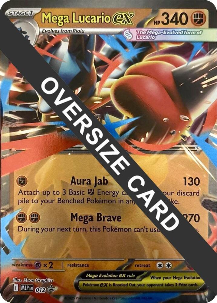Mega Lucario ex - 012 012 Promo Jumbo Cards Pokémon card