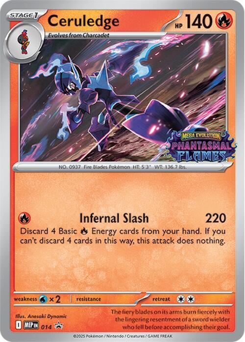 Ceruledge - 014 14 Promo Mega Evolution Promo Pokémon card