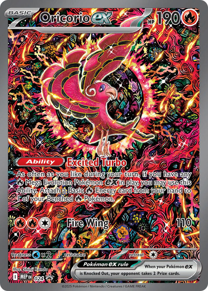 Oricorio ex - 024 24 Promo Mega Evolution Promo Pokémon card