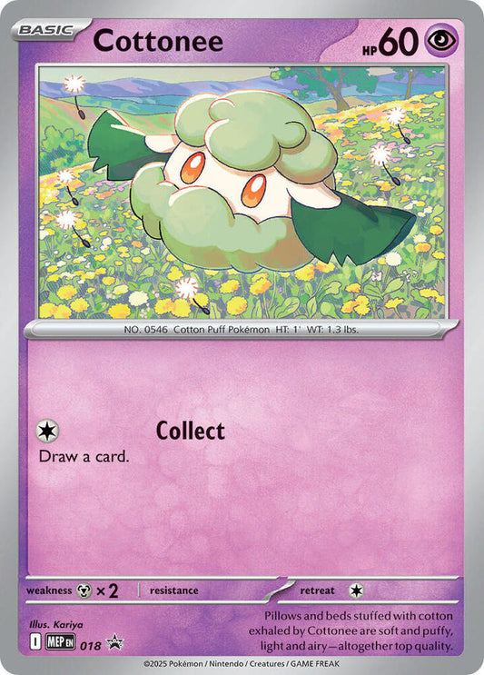 Cottonee (Cosmos Holo) 18 Promo Mega Evolution Promo Pokémon card