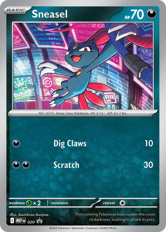 Sneasel (Cosmos Holo) 20 Promo Mega Evolution Promo Pokémon card