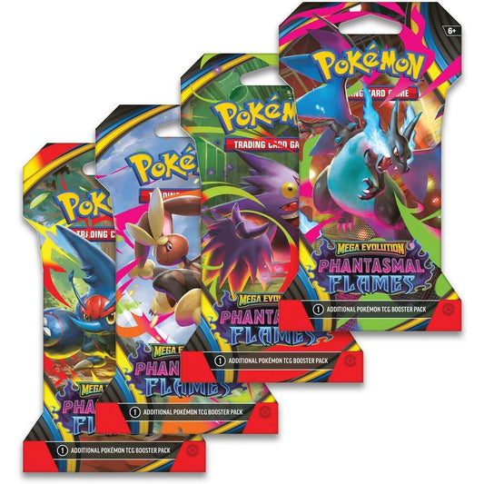 Phantasmal Flames Sleeved Booster Pack Art Bundle [Set of 4] Pokémon card
