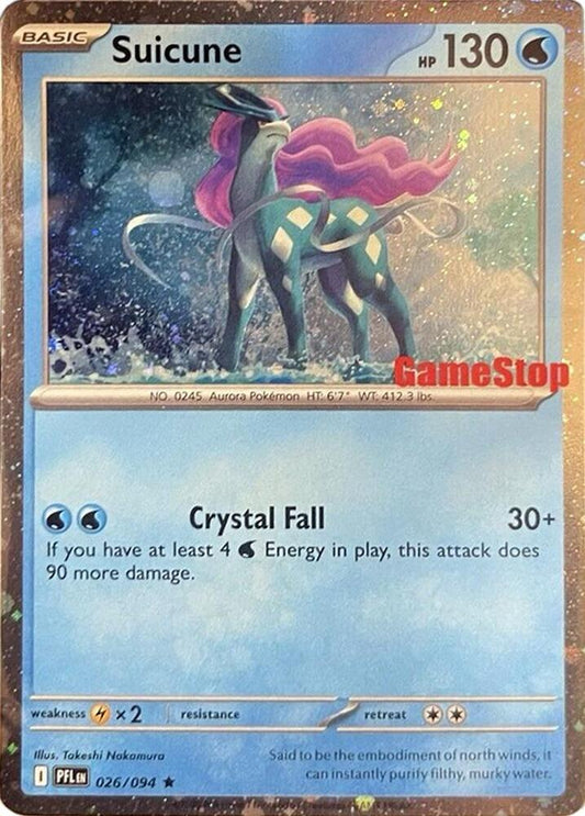 Suicune (Cosmos Holo) (Gamestop Exclusive) 026/094 Promo Miscellaneous Cards & Products Pokémon card
