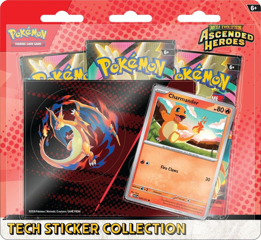 Mega Evolution: Ascended Heroes Tech Sticker Collection - Charmander Pokémon card