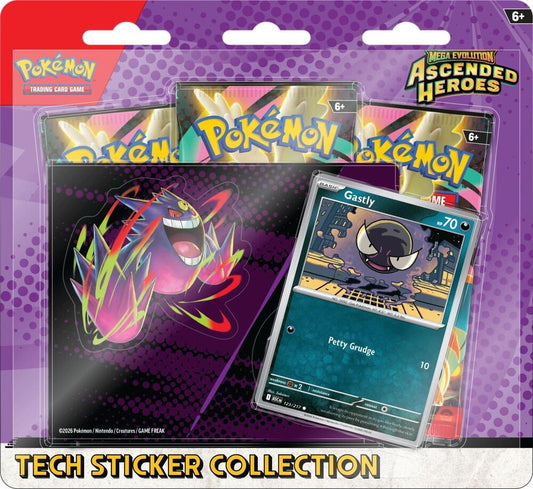 Mega Evolution: Ascended Heroes Tech Sticker Collection - Gastly Pokémon card