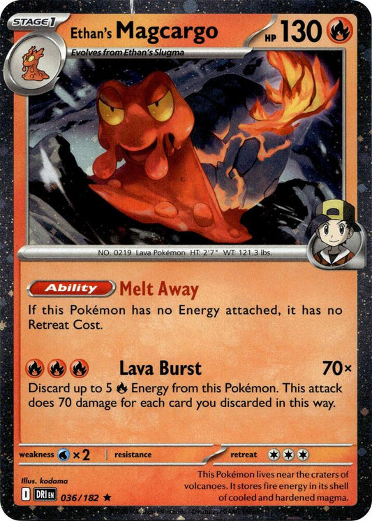 Ethan's Magcargo - 036/182 (Cosmo Holo) 036/182 Promo Miscellaneous Cards & Products Pokémon card