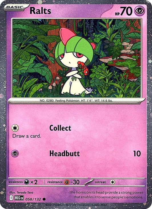 Ralts (Cosmos Holo) 058/132 Common Miscellaneous Cards & Products Pokémon card