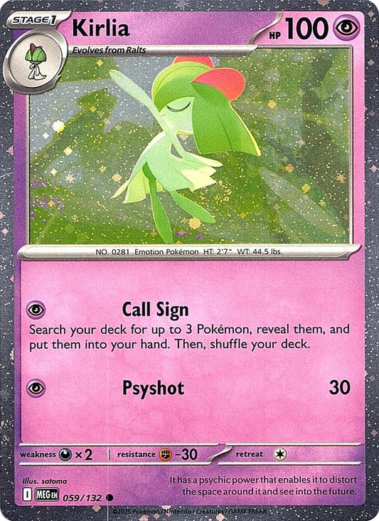 Kirlia (Cosmos Holo) 059/132 Common Miscellaneous Cards & Products Pokémon card