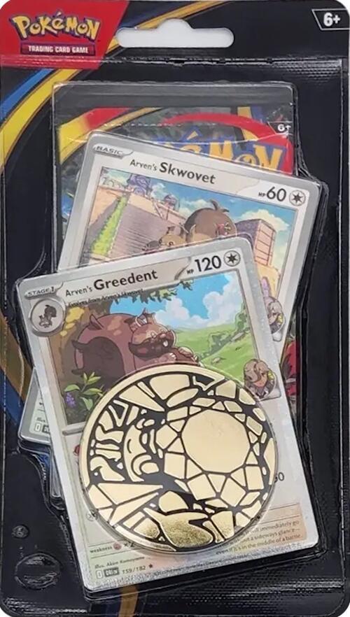 Phantasmal Flames Premium Checklane Blister [Arven's Greedent] Pokémon card