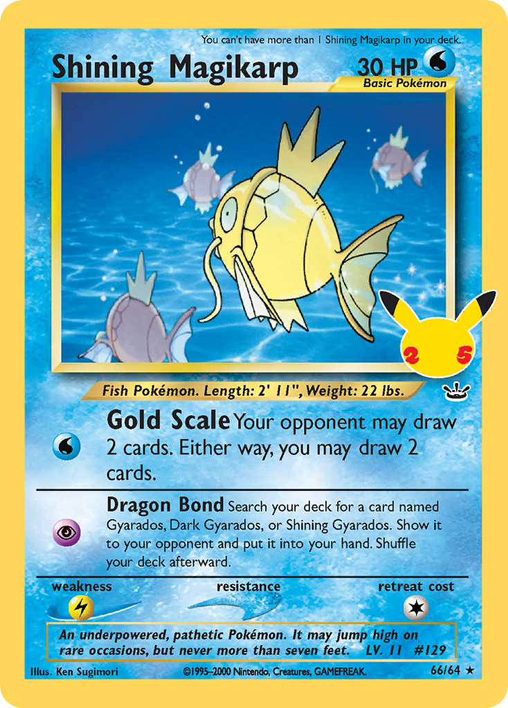 Shining Magikarp 066/025 Classic Collection Celebrations: Classic Collection