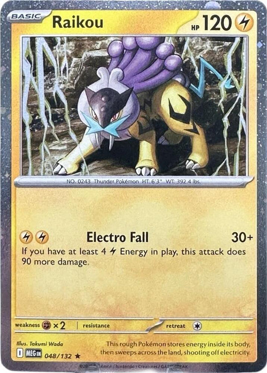 Raikou - 048/132 (Cosmo Holo) Promo ME01: Mega Evolution