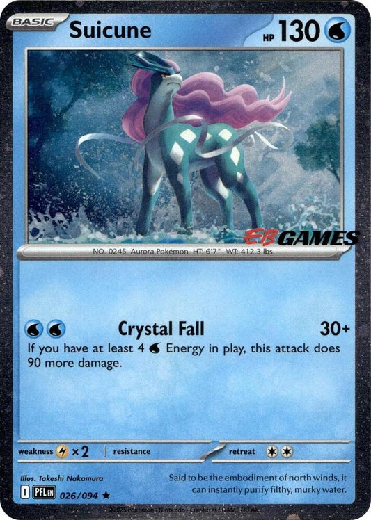 Suicune (EB Games Exclusive) 026/094 Rare Miscellaneous Cards & Products Pokémon card