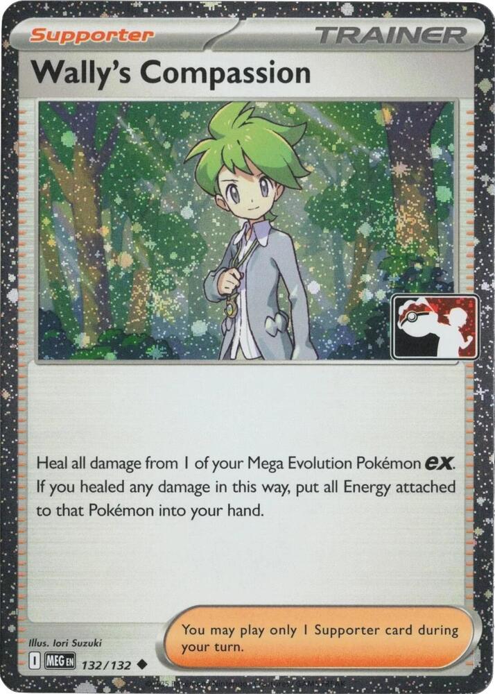 Wally's Compassion - 132/132 (Cosmos Holo) 132/132 Uncommon Prize Pack Series Cards Pokémon card