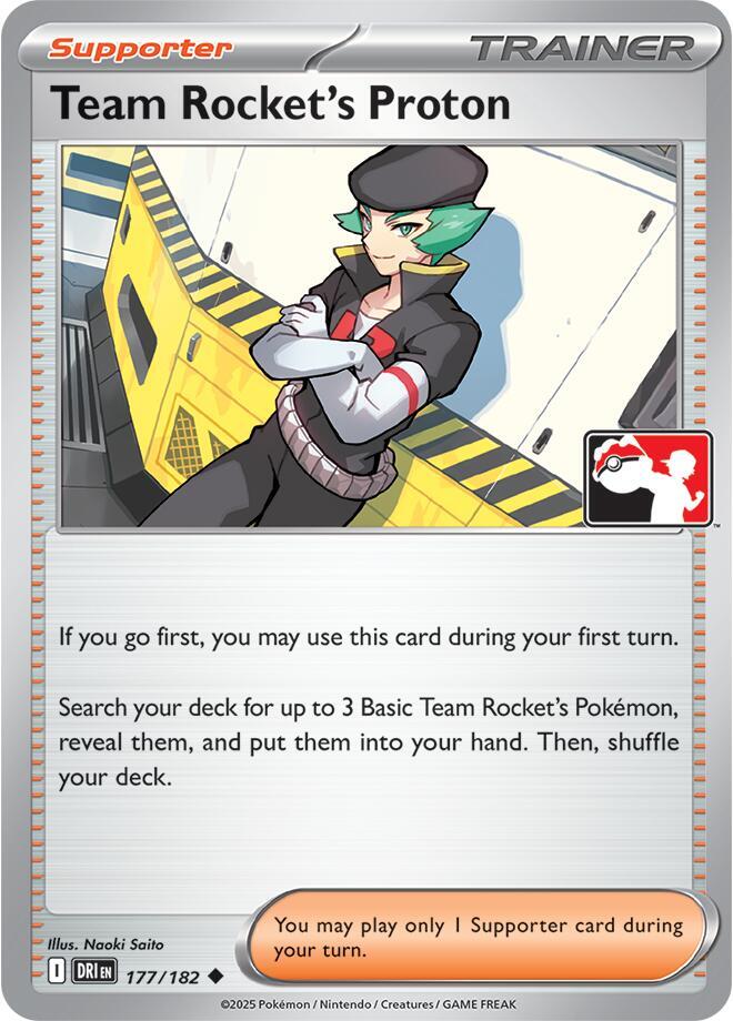 Team Rocket's Proton - 177/182 177/182 Uncommon Prize Pack Series Cards Pokémon card