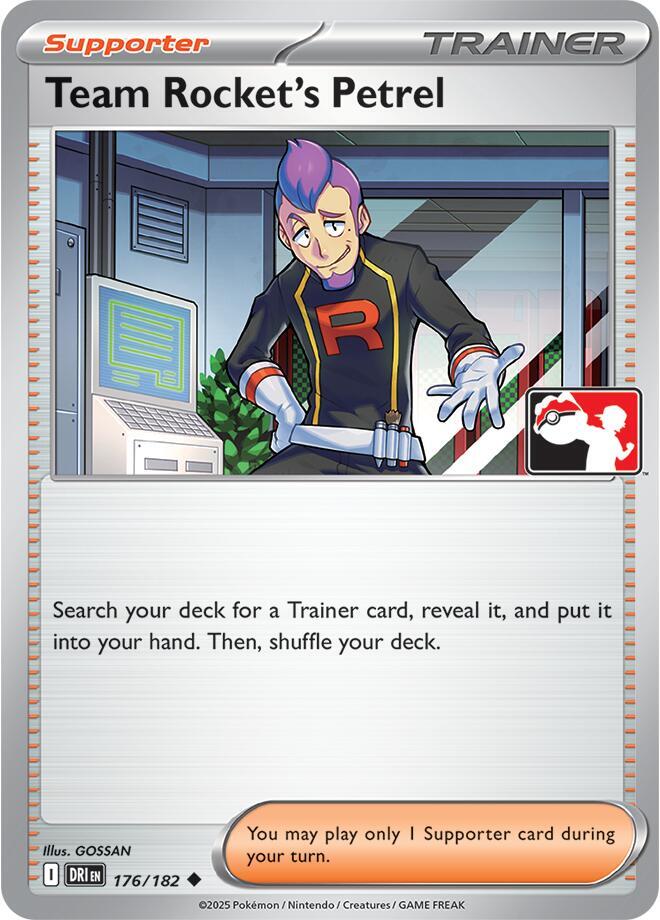 Team Rocket's Petrel - 176/182 176/182 Uncommon Prize Pack Series Cards Pokémon card