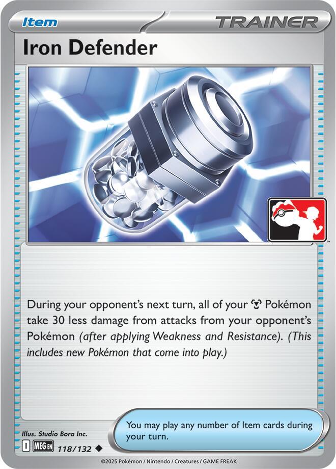 Iron Defender - 118/132 118/132 Uncommon Prize Pack Series Cards Pokémon card