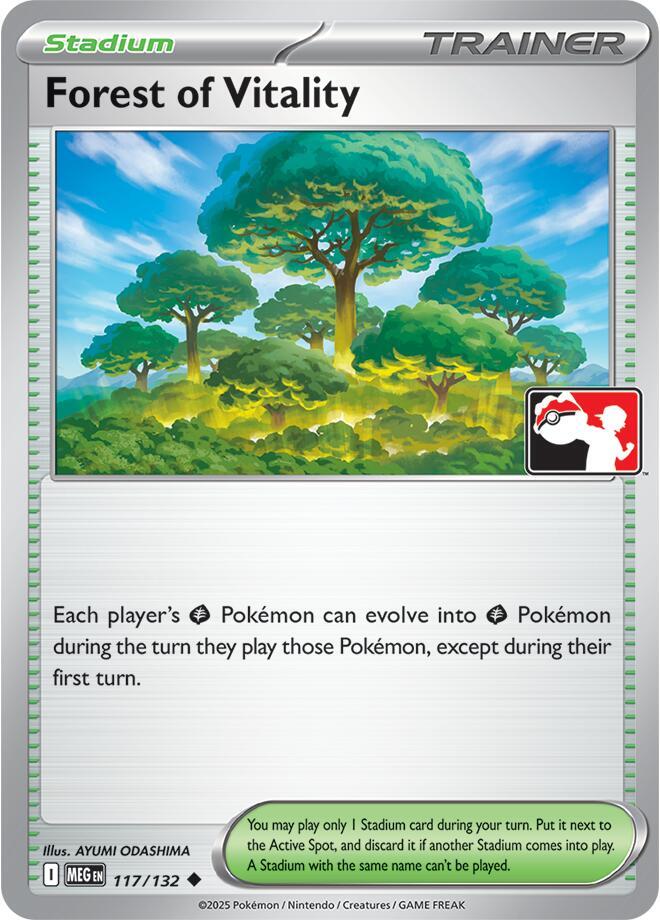 Forest of Vitality - 117/132 117/132 Uncommon Prize Pack Series Cards Pokémon card